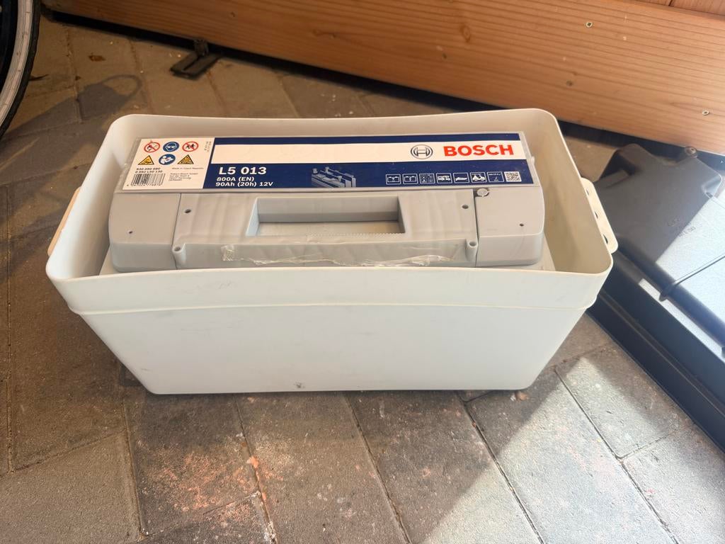 Bosch L5 013 Accu 90Ah 800A (EN) 12V, Ophalen, Gebruikt, Universele onderdelen