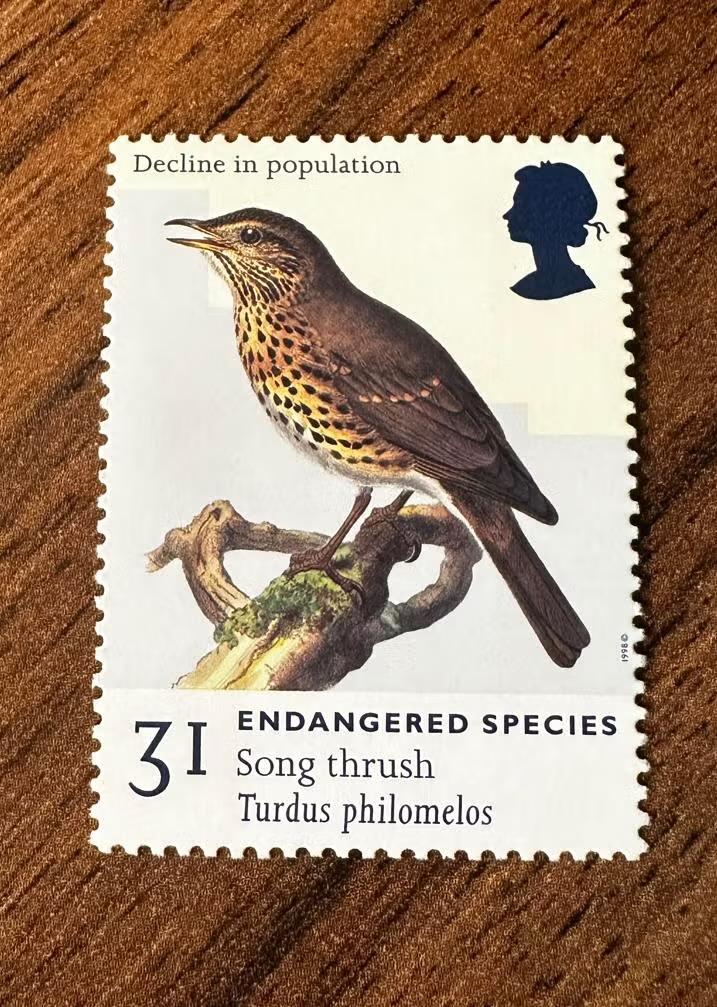 Groot-Brittannië 1998 Vogels Postfris - Zanglijster, Ophalen of Verzenden, Postfris