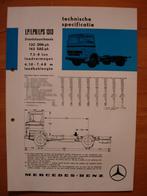 Mercedes 1313 LP LPK LPS 1970 Specificatie Brochure, Zo goed als nieuw, Mercedes-Benz, Mercedes, Ophalen of Verzenden