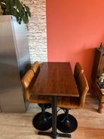 Bartafel met 4 in hoogte verstelbare stoelen, Huis en Inrichting, Ophalen, Zo goed als nieuw