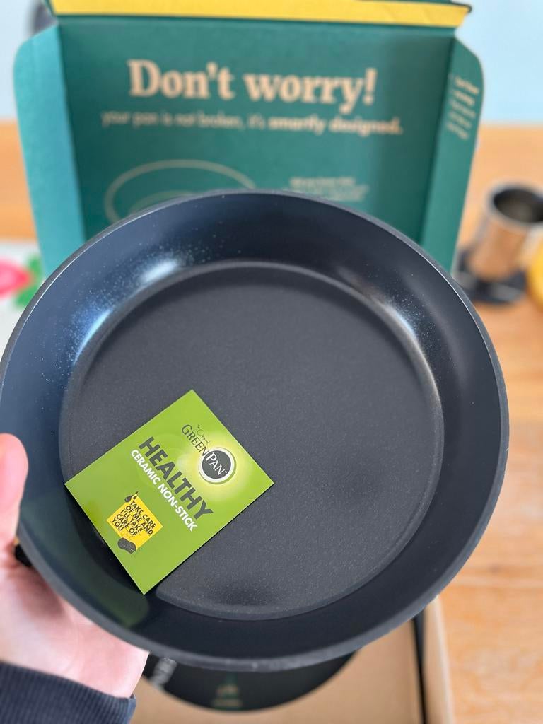 Evolution Koekenpan 24cm Pine Green PFAS VRIJ NIEUW, Ophalen of Verzenden, Nieuw, Aluminium, Koekenpan of Braadpan