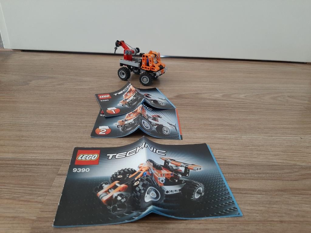 Lego Technic 9390 Mini Takelwagen, Lego, Compleet, Ophalen of Verzenden, Zo goed als nieuw