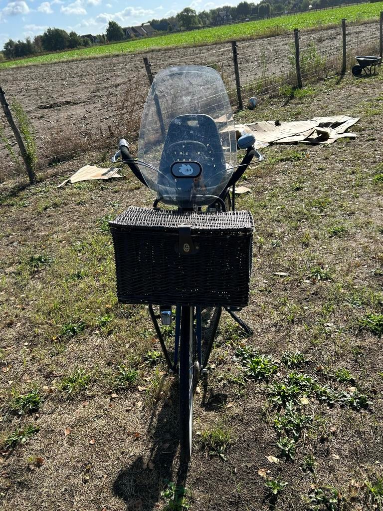 Dames/mama fiets met kinderzitje en opbergmand, Overige merken, Velgrem, Ophalen of Verzenden, 53 tot 56 cm