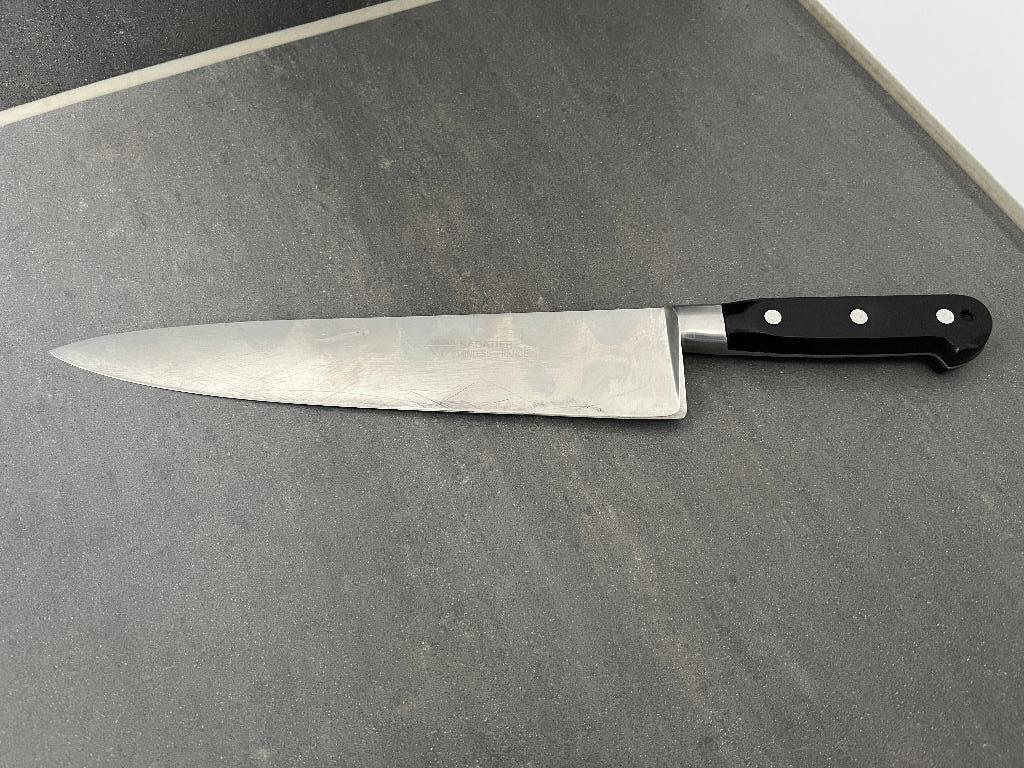Groot koksmes Sabatier, Ophalen of Verzenden, Gebruikt, Rvs of Chroom