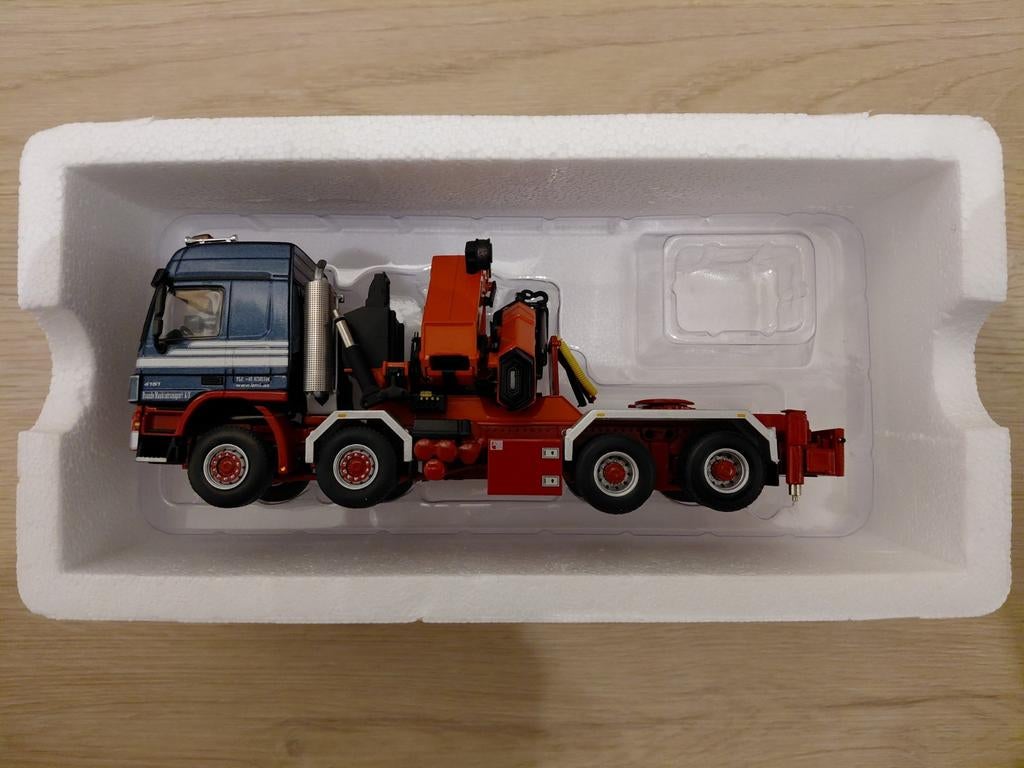 WSI MAMMOET BRANDE MB ACTROS 8X8 TITAN WITH PK 150002., Ophalen of Verzenden, Gebruikt, Bus of Vrachtwagen, Wsi