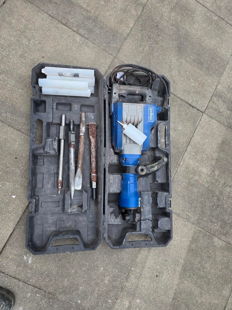 Scheppach AB1900 breekhamer met 4 beitels, Ophalen of Verzenden, Boor- en/of Breekhamer