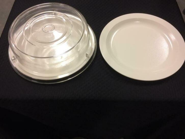 24 delig servies kunststof defensie + deksels en dienbladen, Caravans en Kamperen, Kampeeraccessoires, Niet ingevuld, Niet ingevuld