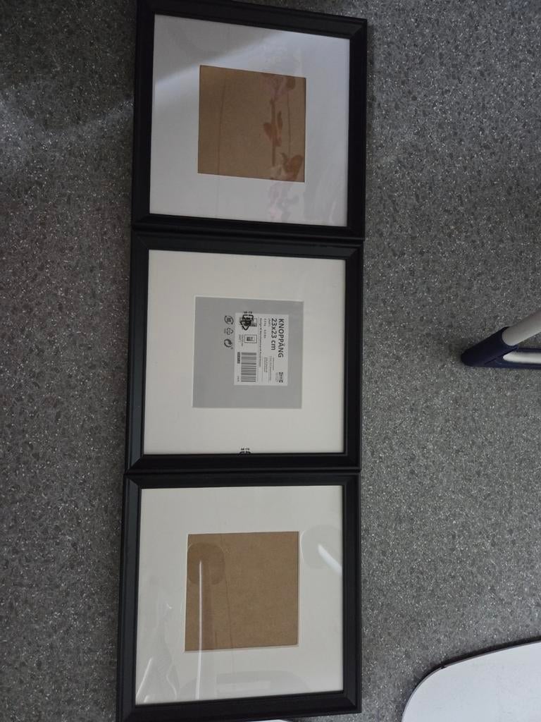 IKEA Knoppäng fotolijsten 23x23 cm (set van 3), Huis en Inrichting, Woonaccessoires | Lijsten, Minder dan 50 cm, Ophalen of Verzenden
