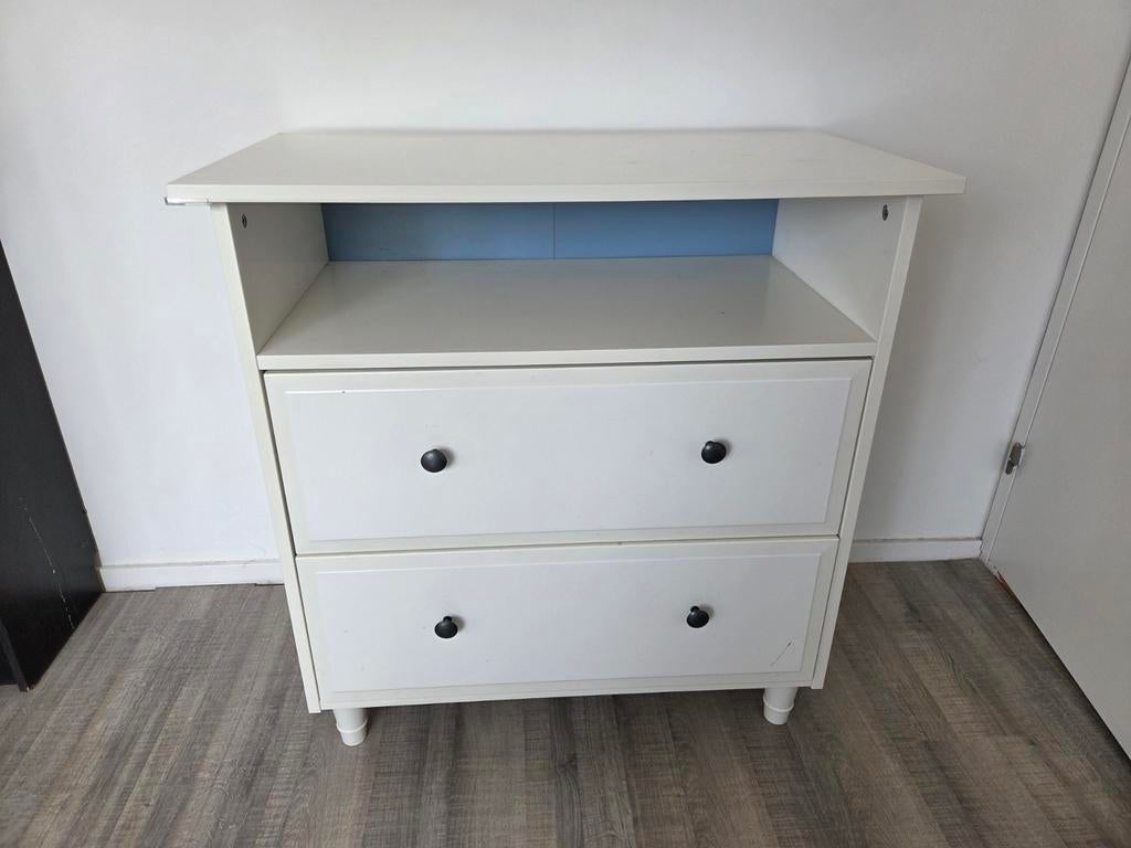 Ikea Hemnes commode / ladekast met open vak en 3 lades, Ophalen, 50 tot 70 cm, Zo goed als nieuw, 75 tot 100 cm