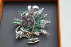 Bloemen mandje broche  -  Schots / Keltisch, Sieraden, Tassen en Uiterlijk, Antieke sieraden, Verzenden, Overige materialen, Broche