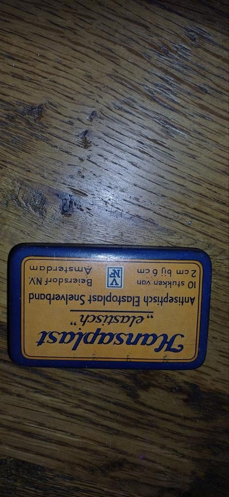 Vintage Hansaplast blikje met pleisters, Verzamelen, Ophalen of Verzenden