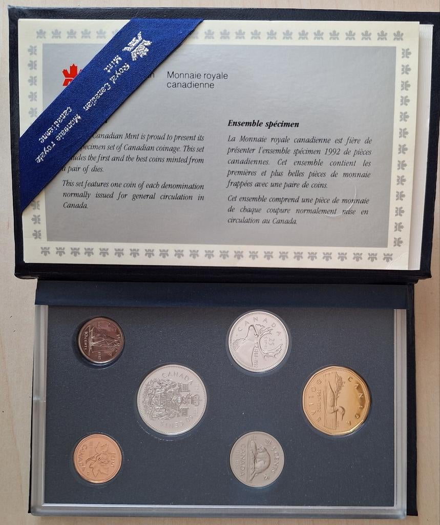 Canada proof muntset 1992 in kunststof hoes, Postzegels en Munten, Ophalen of Verzenden, Noord-Amerika