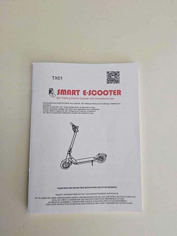TX01 Smart E-Scooter - Nieuw in doos, Fietsen en Brommers, Steps, Nieuw, Elektrische step (E-scooter), Ophalen of Verzenden