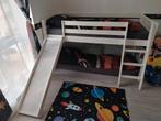 Stapelbed, met glijbaan (Wit geverfd), Ophalen of Verzenden, Gebruikt, Stapelbed