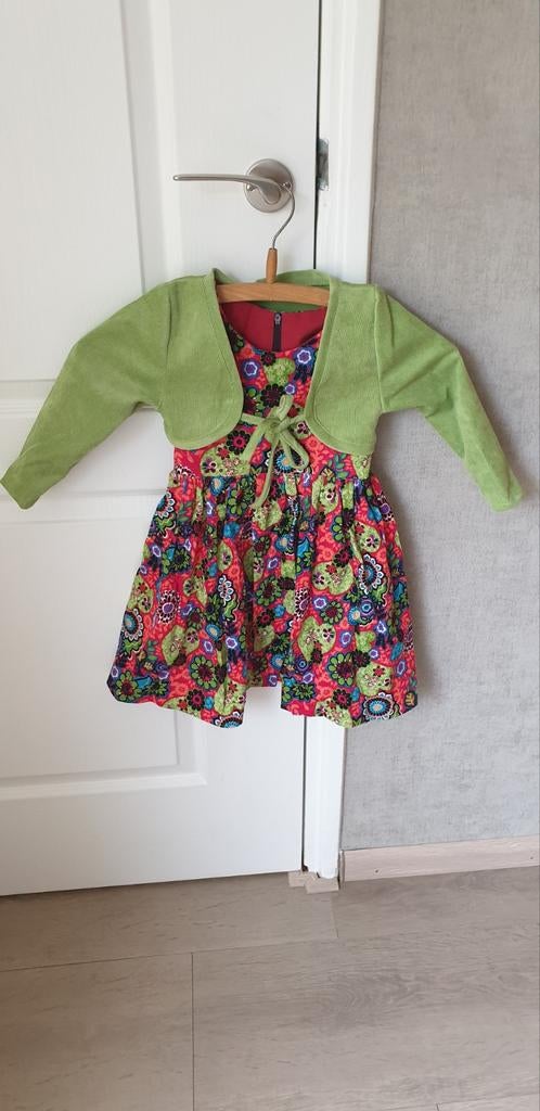 Leuke jurk met bolero maat 98/104, Ophalen of Verzenden, Zo goed als nieuw, Meisje, Jurk of Rok