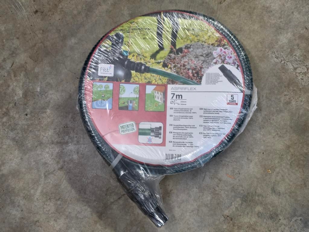 Aspirflex Zuigslang 7m - Nieuw in verpakking, Tuin en Terras, Tuinslangen, Ophalen of Verzenden, Nieuw, Tuinslang