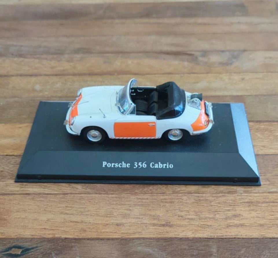 Schaalmodel Porsche 356 Cabrio (Rijkspolitie uitvoering), Ophalen, Zo goed als nieuw, Auto, Overige merken