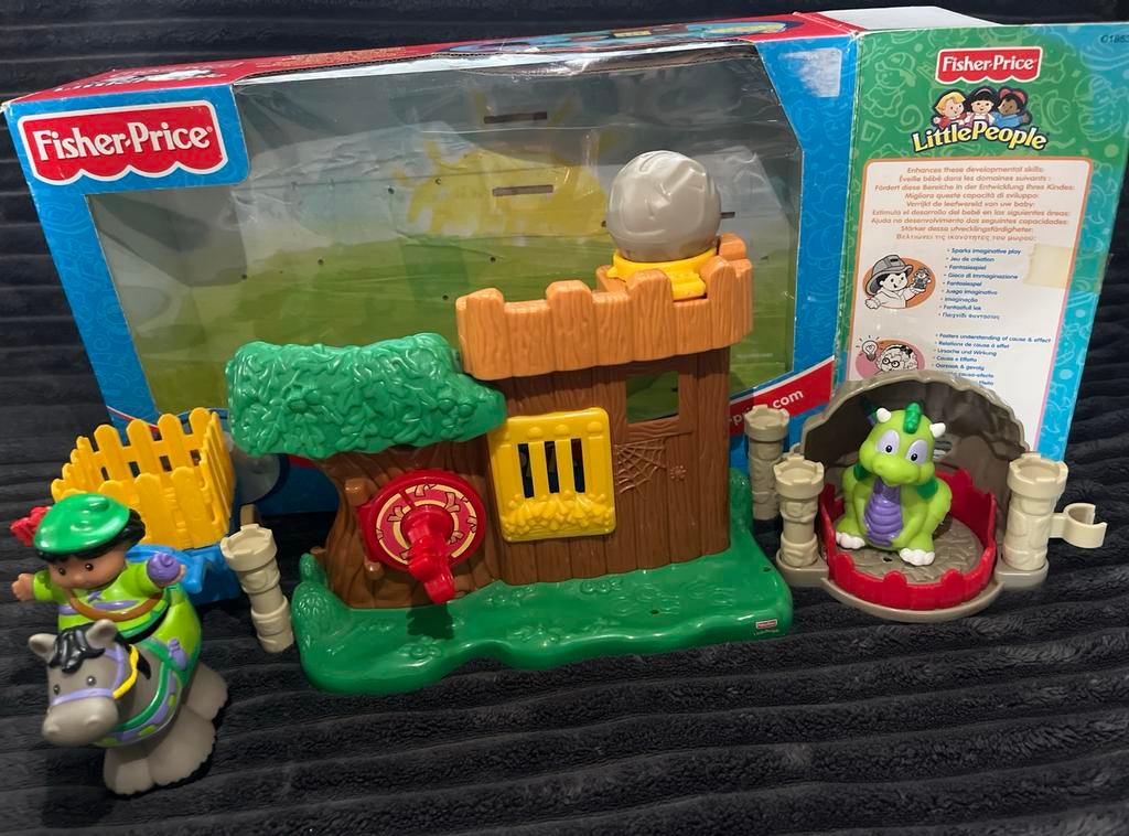Fisher-Price Little People Kasteel Speelset - Nieuwstaat, Kinderen en Baby's, Ophalen of Verzenden, Zo goed als nieuw, Speelset
