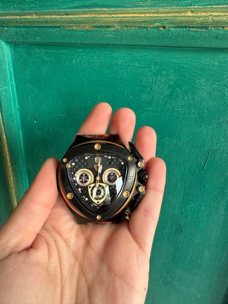 Tonino Lamborghini Spyder Chronograaf Horloge - Zonder Band, Sieraden, Tassen en Uiterlijk, Overige merken, Gebruikt, Staal, Polshorloge