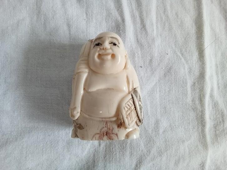 Japans netsuke reizende monnik, Antiek en Kunst, Antiek | Overige Antiek, Ophalen of Verzenden