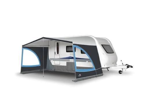 Dorema panorama luifel maat 5 incl. Stalen frame, Caravans en Kamperen, Voortenten en Luifels, Zo goed als nieuw, Dorema, Ophalen of Verzenden