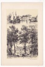 Oude litho Joure en Osinga State, Gebruikt, Verzenden, Gebouw, Voor 1940