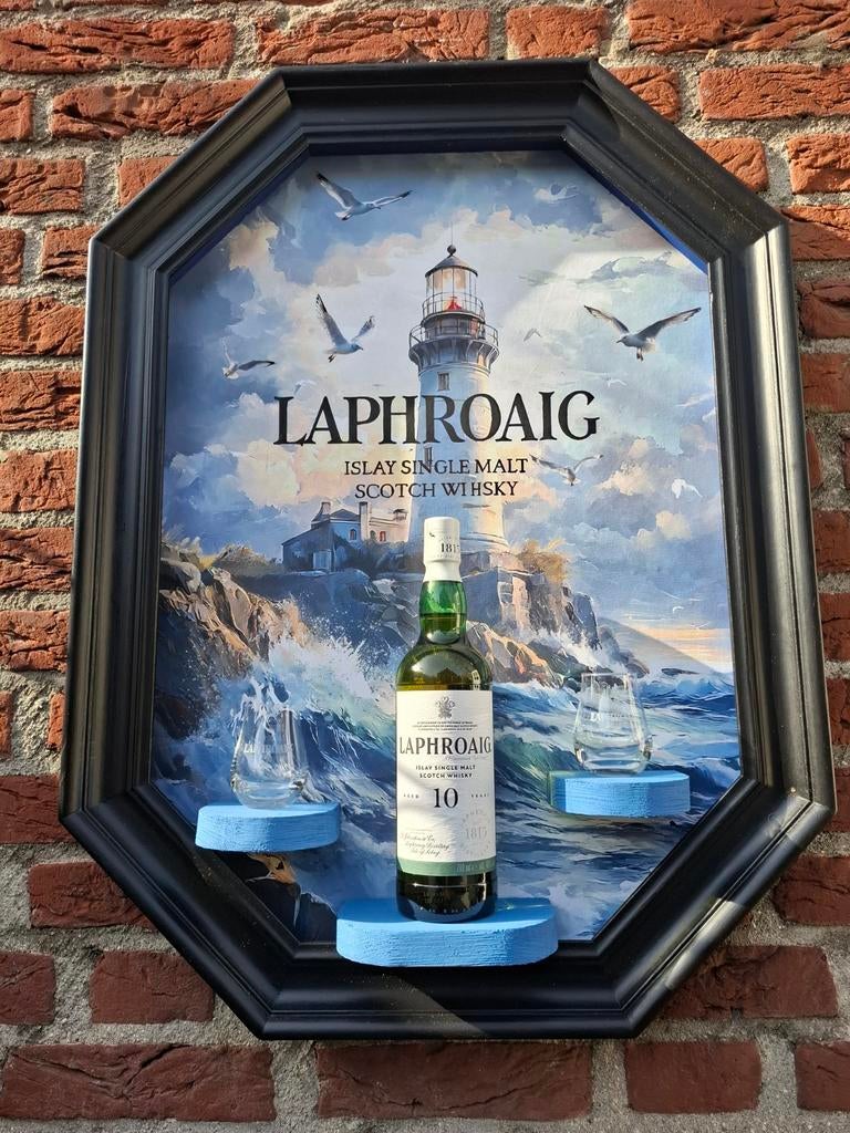 Bar mancave whisky laphroaig wand decoratie, Huis en Inrichting, Barren, Ophalen of Verzenden