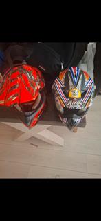 2 Crosshelmen: Roos (XS) en Wit (S) - Slechts 1x gebruikt, Motoren, Ophalen, S