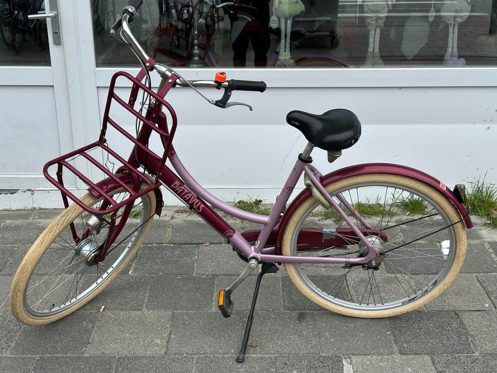 Batavus Flying Transportfiets - Rood/Roze 7 Versnellingen, Fietsen en Brommers, Fietsen | Dames | Damesfietsen, Gebruikt, Versnellingen