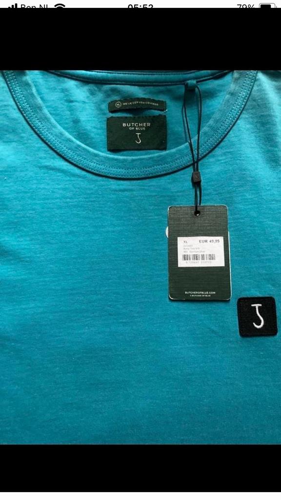 Nieuw Heren T-Shirt BUTCHER of BLUE J (XL) € 30 inclusief, Ophalen of Verzenden, Zo goed als nieuw, Maat 56/58 (XL), Blauw