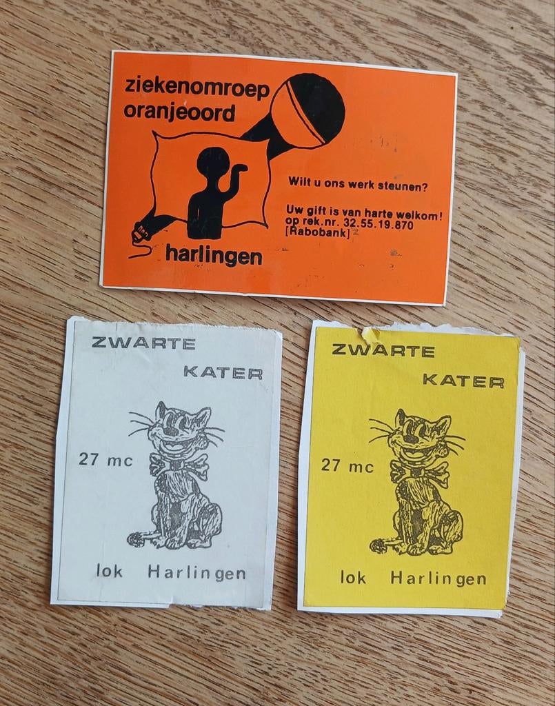 Sticker piratenzender piraat radio HARLINGEN, Ophalen of Verzenden, Zo goed als nieuw