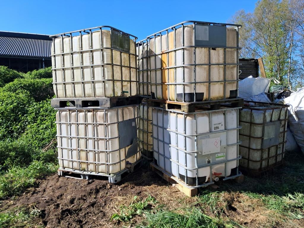 Lege gebruikte IBC's, Doe-het-zelf en Verbouw, Kratten en Dozen, Ophalen, Gebruikt, 100 cm of meer, 60 cm of meer