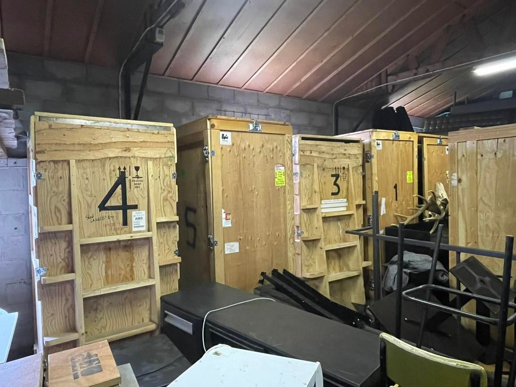 6x opslagbioxen pallet formaat, Ophalen