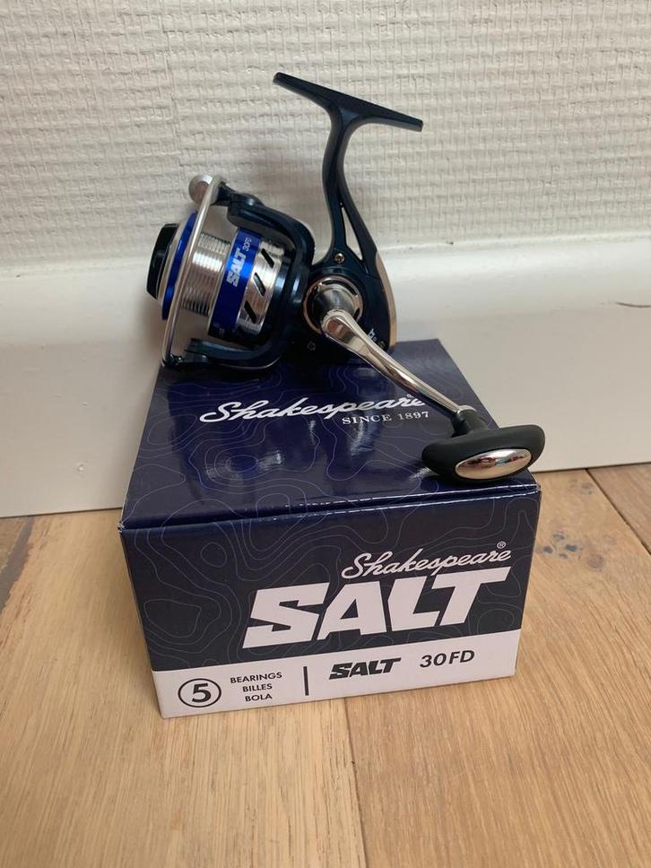 Nieuwe Shakespeare Salt 3000 molen, 6 lagers, Watersport en Boten, Hengelsport | Zeevissen, Nieuw, Molen, Ophalen of Verzenden