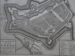 ets grondtekening plattegrond stad Veere, Tirion 1753, Verzenden