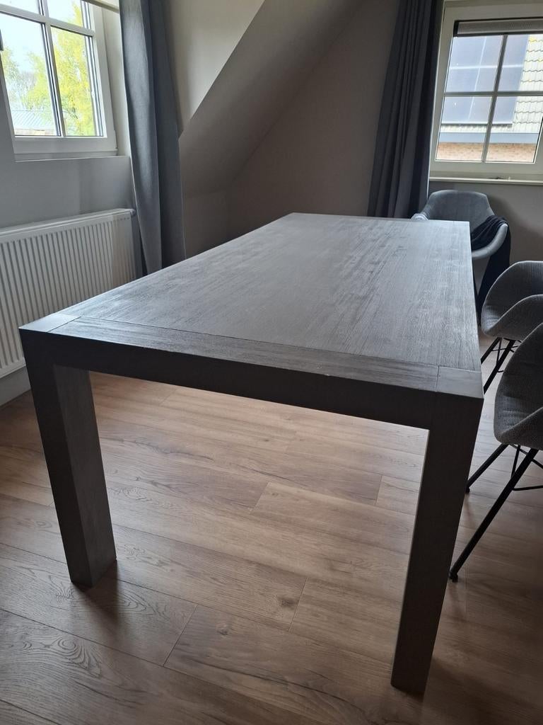 Eettafel hout, Huis en Inrichting, Ophalen, Gebruikt, Teakhout, 200 cm of meer