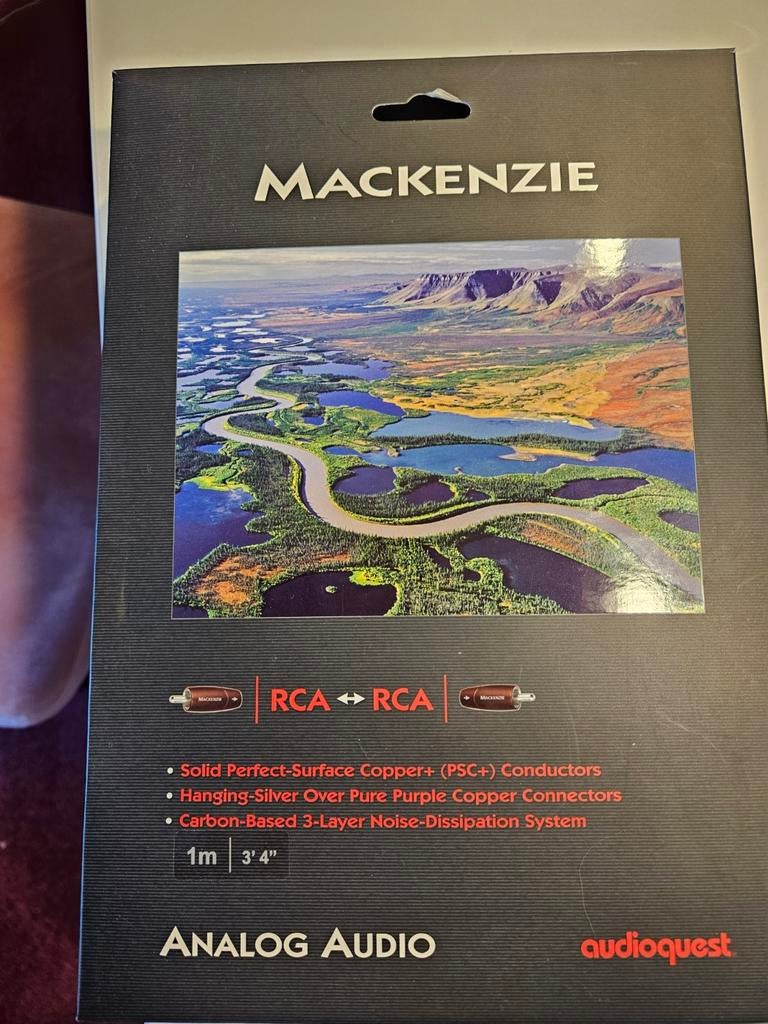 Audioquest MacKenzie rca 1m, Audio, Tv en Foto, Audiokabels en Televisiekabels, Ophalen of Verzenden, Zo goed als nieuw, Minder dan 2 meter