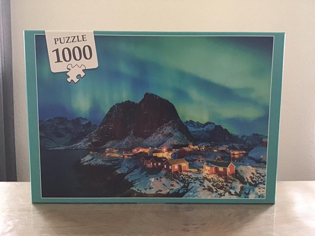 Leg puzzel noorderlicht, Hobby en Vrije tijd, Denksport en Puzzels, Ophalen, 500 t/m 1500 stukjes, Zo goed als nieuw, Legpuzzel