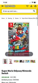 Super Mario Odyssey Nintendo Switch, Ophalen of Verzenden, Zo goed als nieuw, Avontuur en Actie, Vanaf 7 jaar