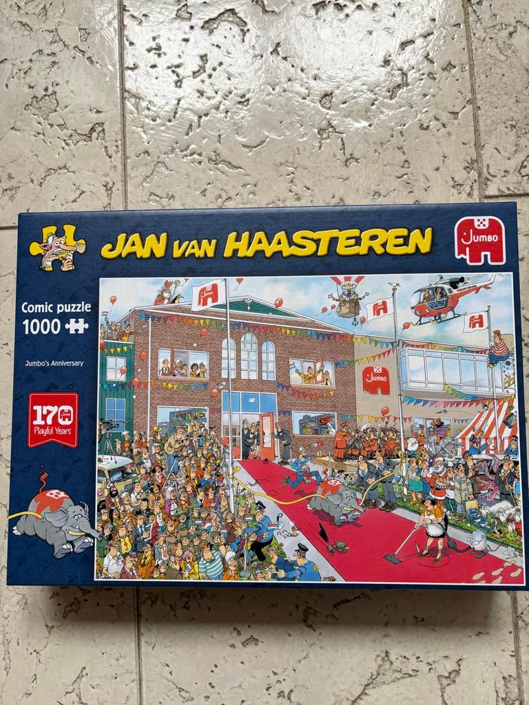 Jumbo’s Anniversary Jan van Haasteren Puzzel - 1000 stukjes, Ophalen, 500 t/m 1500 stukjes, Zo goed als nieuw, Legpuzzel