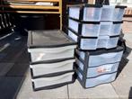 Handige plastic lades voor opbergen, Ophalen, Gebruikt, 3 of 4 laden, Minder dan 100 cm