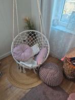 Witte macramé hangstoel Xenos, Ophalen, Wit, Boho, Zo goed als nieuw