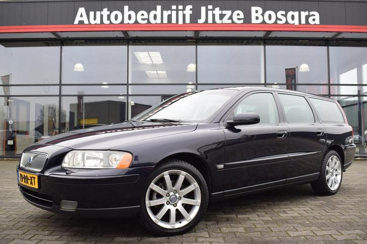 Volvo V70 2.4i 140pk Automaat Momentum Zwart Leder | Navigat, Auto's, Volvo, Bedrijf, Te koop, V70, ABS, Airbags, Airconditioning
