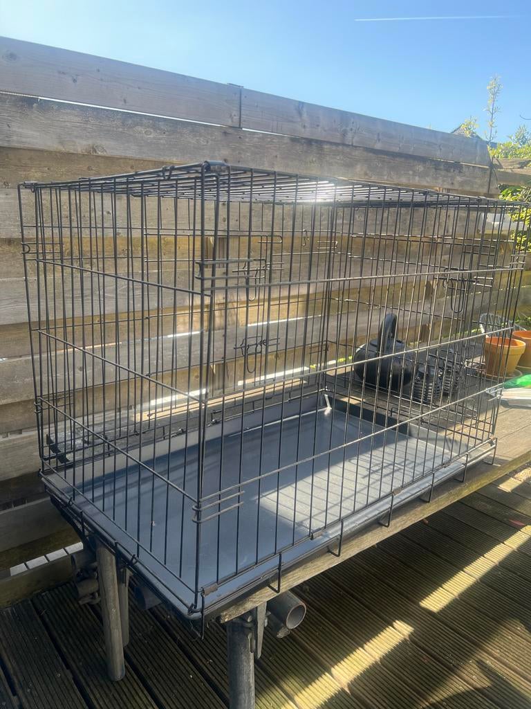Bench zwart 90x55x60, Ophalen, Gebruikt