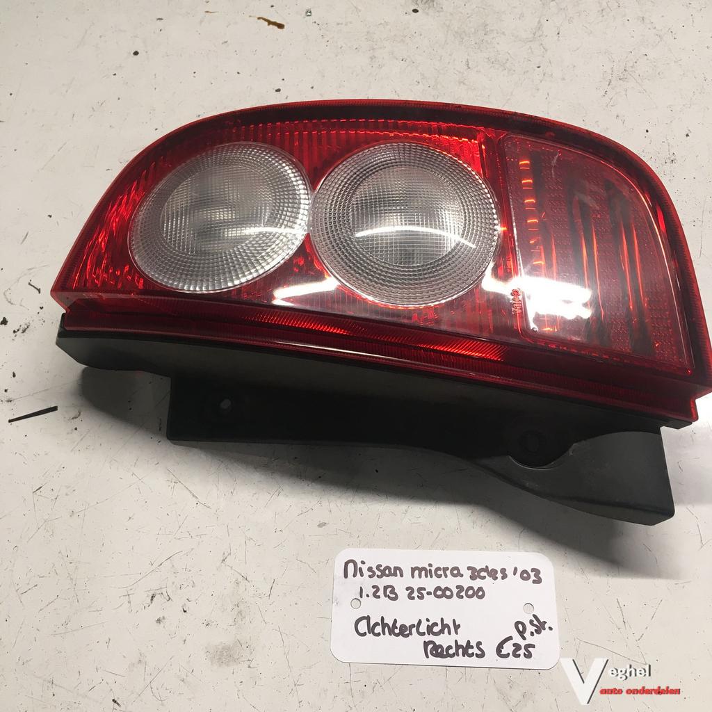 Nissan Micra 1.2 B 2003 2500200 Achterlicht Links of Rechts, Gebruikt, -, -, Ophalen of Verzenden