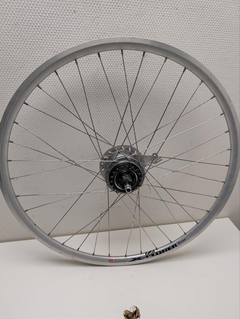 Achterwiel Nexus 8 Premium 28" grijs, Fietsen en Brommers, Fietsonderdelen, Wiel, Verzenden, Zo goed als nieuw, Aluminium