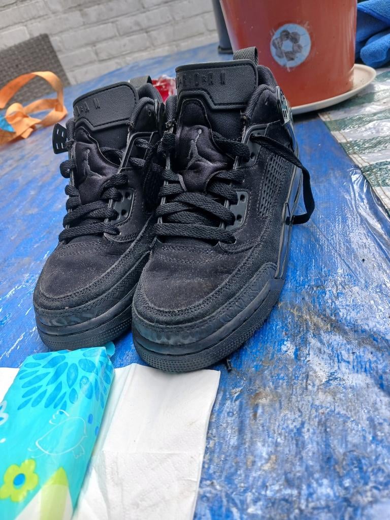 Jordan Spizike Low GS Black Cat sneakers, Ophalen of Verzenden, Zwart, Nike Air Jordan