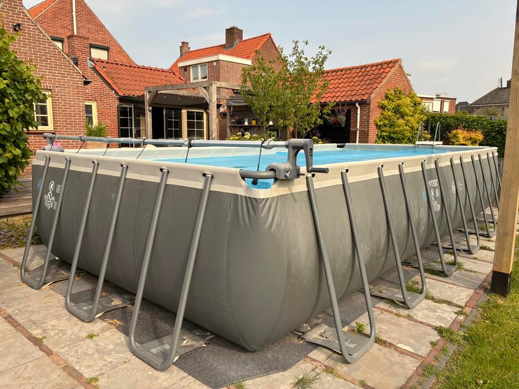 Intex Ultra XTR Frame Pool 732x366x132 cm, Tuin en Terras, Zwembaden, Gebruikt, Opzetzwembad, 120 cm of meer, 200 tot 400 cm, 300 cm of meer