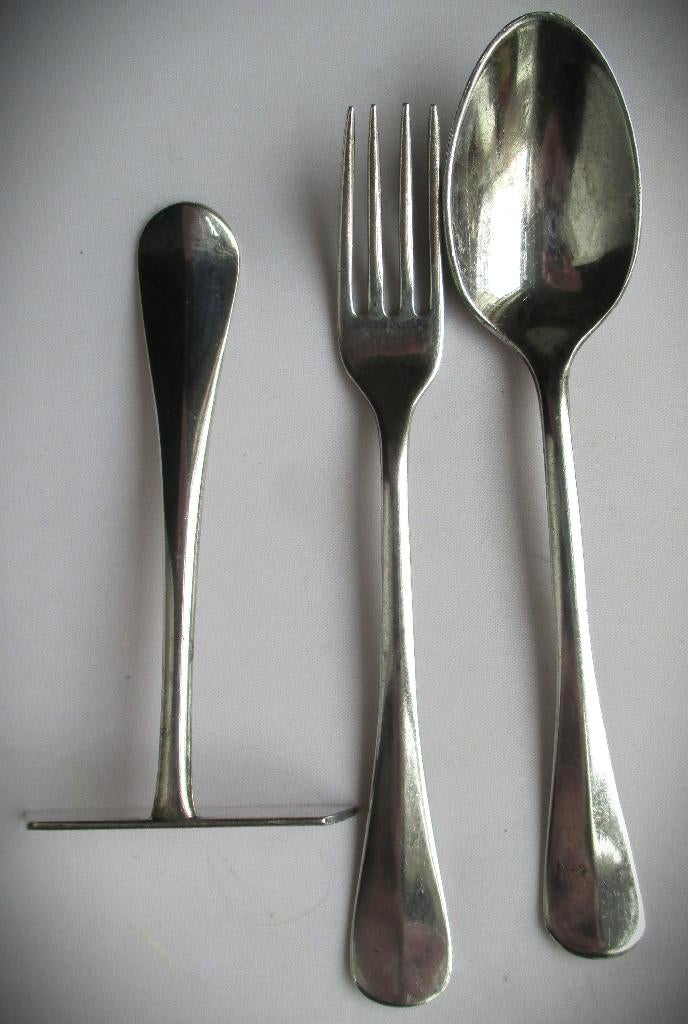 Zilver kleur Kinder bestek Keltum 100~Hollands Glad~Vork Lep, Antiek en Kunst, Antiek | Bestek, Ophalen of Verzenden