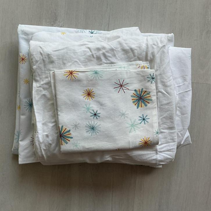 Dekbedovertrek met hoeslaken en sloop - IKEA maten, Huis en Inrichting, Slaapkamer | Beddengoed, Gebruikt, Dekbedovertrek, Eenpersoons